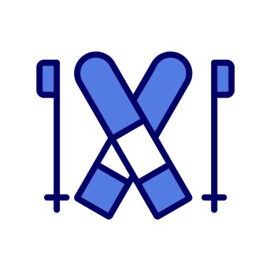 Kayak simgesi, vektör çizimi