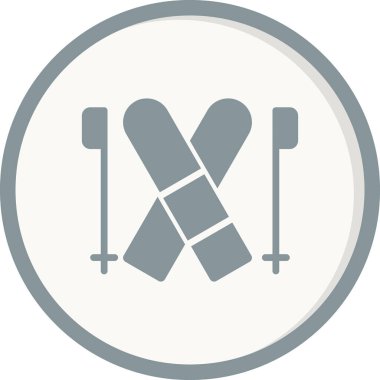 Kayak simgesi, vektör çizimi