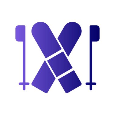 Kayak simgesi, vektör çizimi