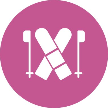 Kayak simgesi, vektör çizimi