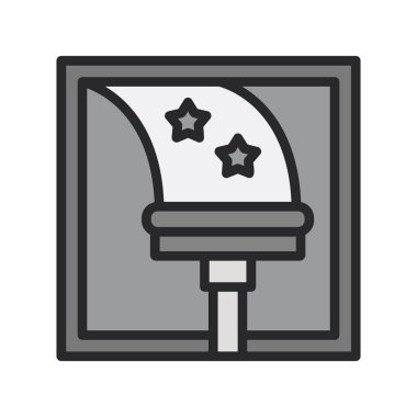 Pencere Temizleme simgesi, vektör illüstrasyonu