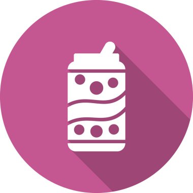 Soda kutusu. Web simgesi basit illüstrasyon