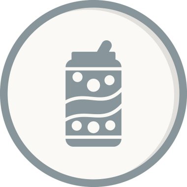 Soda kutusu. Web simgesi basit illüstrasyon