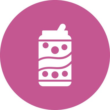 Soda kutusu. Web simgesi basit illüstrasyon