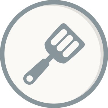 Spatula vektör simgesi moda şablonu