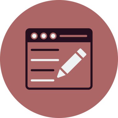 blog simgesi vektör illüstrasyonu