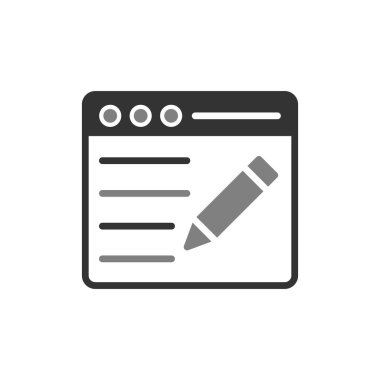 blog simgesi vektör illüstrasyonu