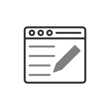 blog simgesi vektör illüstrasyonu