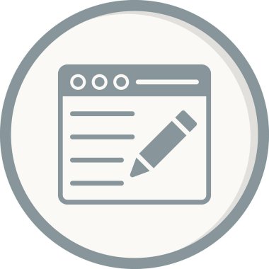 blog simgesi vektör illüstrasyonu