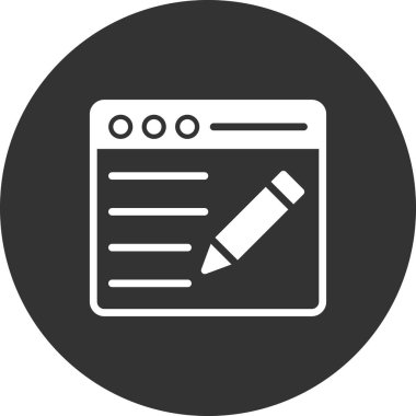 blog simgesi vektör illüstrasyonu