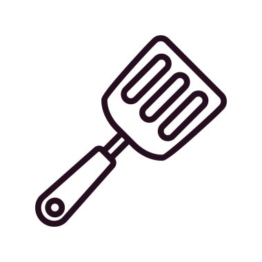 Spatula vektör simgesi moda şablonu