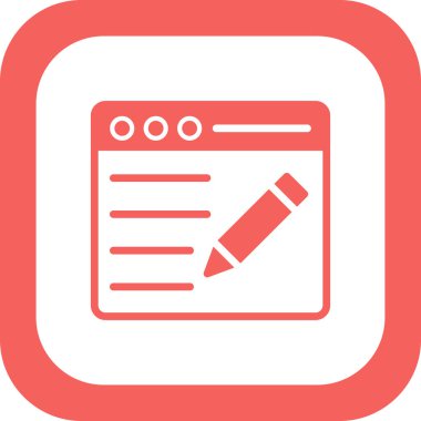 blog simgesi vektör illüstrasyonu