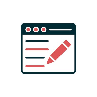 blog simgesi vektör illüstrasyonu