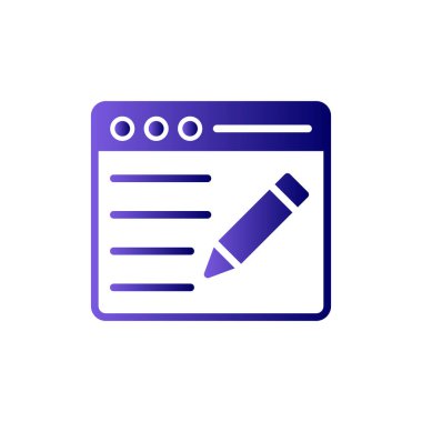 blog simgesi vektör illüstrasyonu