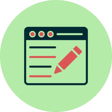 blog simgesi vektör illüstrasyonu