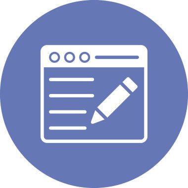 blog simgesi vektör illüstrasyonu