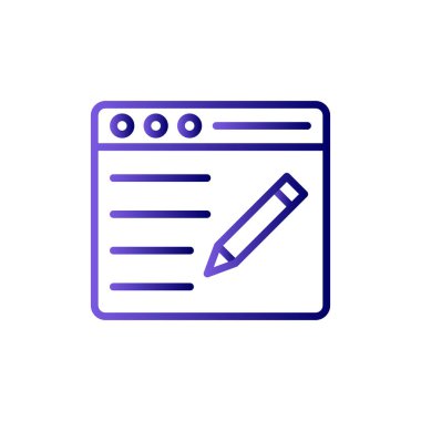 blog simgesi vektör illüstrasyonu