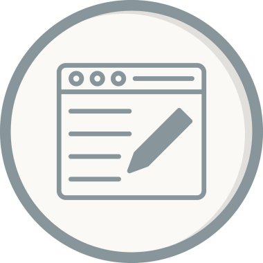 blog simgesi vektör illüstrasyonu