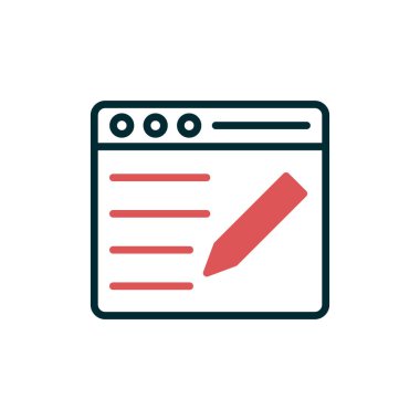 blog simgesi vektör illüstrasyonu