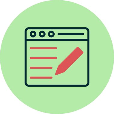 blog simgesi vektör illüstrasyonu