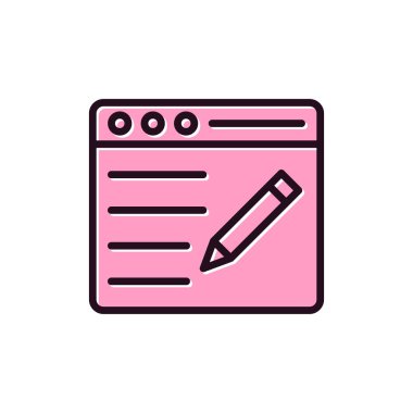 blog simgesi vektör illüstrasyonu