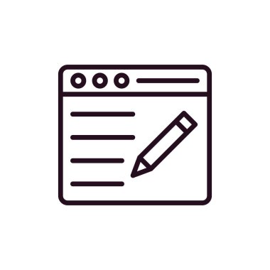 blog simgesi vektör illüstrasyonu