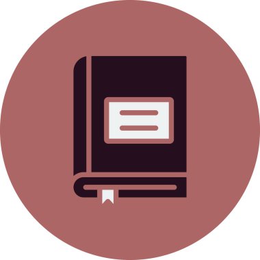 Kitap simgesi, modern vektör illüstrasyon tasarımı