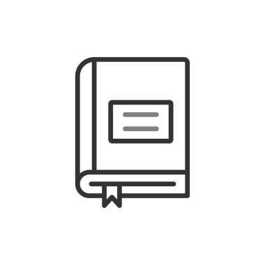 Kitap simgesi, modern vektör illüstrasyon tasarımı