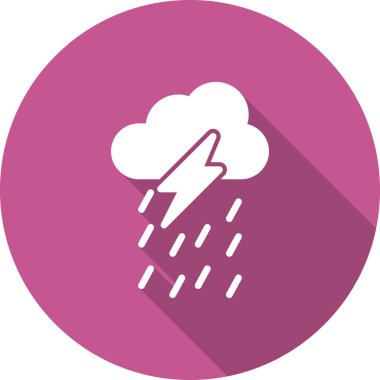 Gök gürültüsü Web simgesi basit tasarım