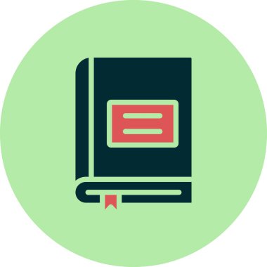 Kitap simgesi, modern vektör illüstrasyon tasarımı