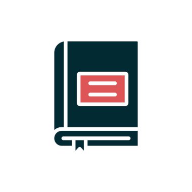 Kitap simgesi, modern vektör illüstrasyon tasarımı