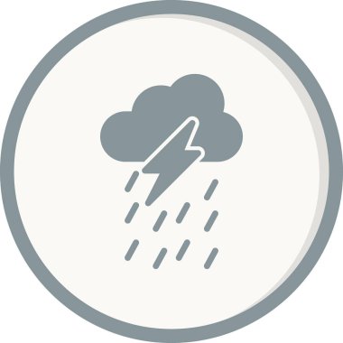 Gök gürültüsü Web simgesi basit tasarım