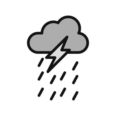 Gök gürültüsü Web simgesi basit tasarım