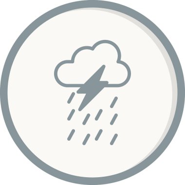 Gök gürültüsü Web simgesi basit tasarım