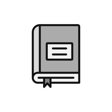 Kitap simgesi, modern vektör illüstrasyon tasarımı