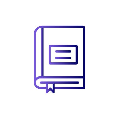 Kitap simgesi, modern vektör illüstrasyon tasarımı