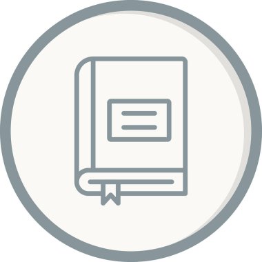 Kitap simgesi, modern vektör illüstrasyon tasarımı