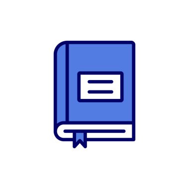 Kitap simgesi, modern vektör illüstrasyon tasarımı