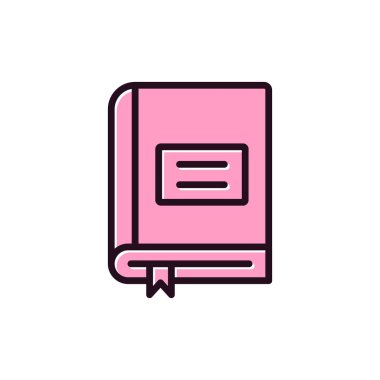 Kitap simgesi, modern vektör illüstrasyon tasarımı