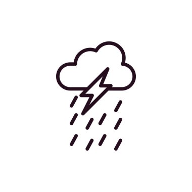 Gök gürültüsü Web simgesi basit tasarım