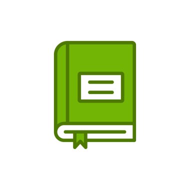 Kitap simgesi, modern vektör illüstrasyon tasarımı