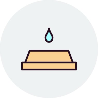 kase simgesi, vektör illüstrasyonu