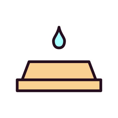 kase simgesi, vektör illüstrasyonu