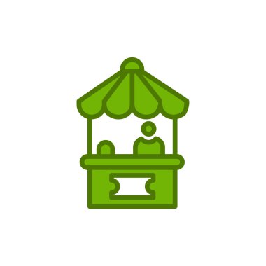 bilet ikonu vektör illüstrasyonu