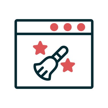 tarayıcı simgesi vektör illüstrasyonu