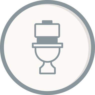 Tuvalet işareti simgesi. düz tasarım biçimi.