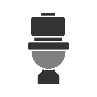 Tuvalet işareti simgesi. düz tasarım biçimi.