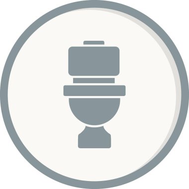 Tuvalet işareti simgesi. düz tasarım biçimi.