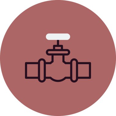 Su musluğu simgesinin vektör illüstrasyonu