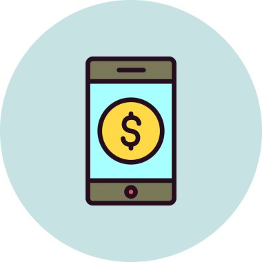 iş basit simgesi, vektör çizim